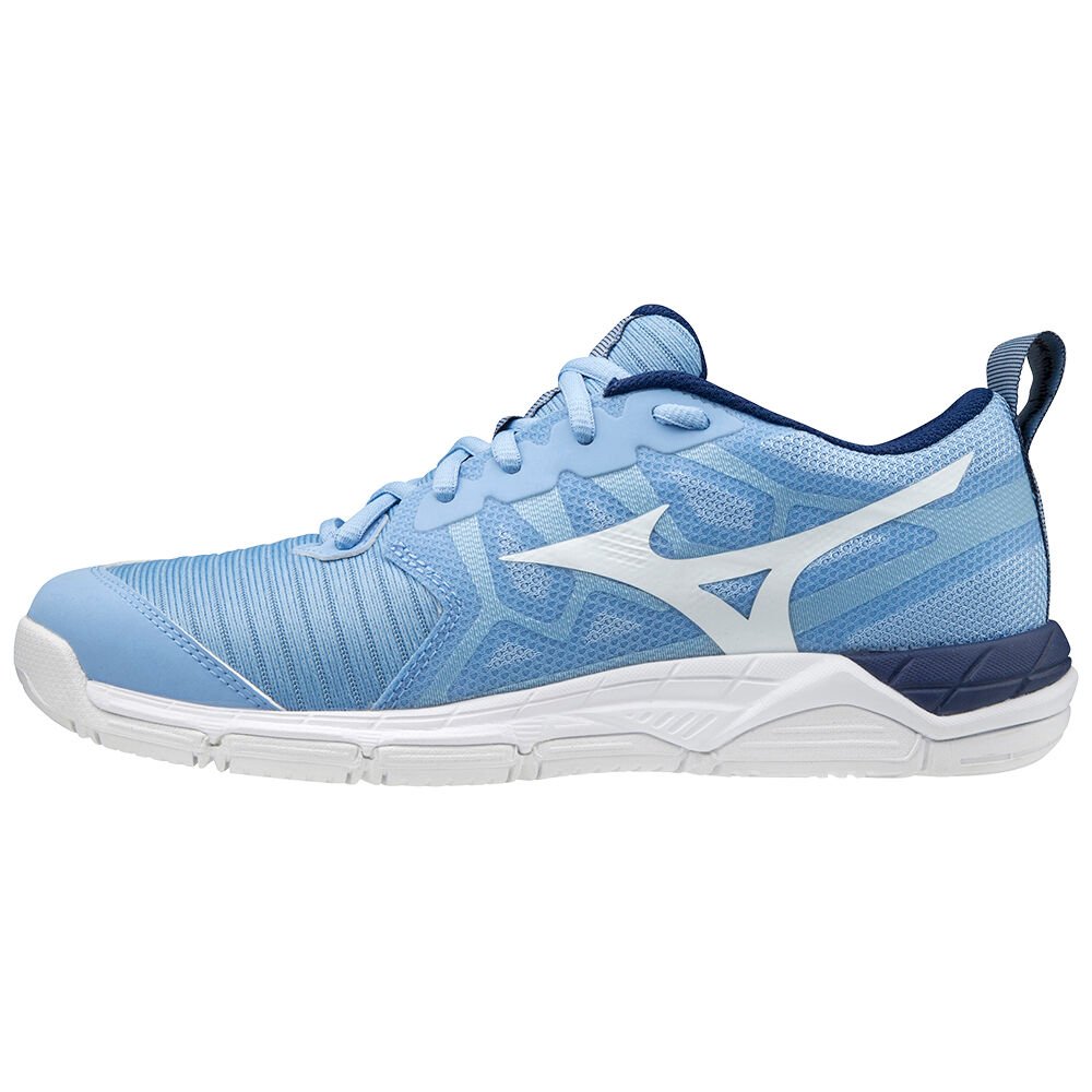 Mizuno Women's Wave Supersonic 2 Volleyball Shoes Blue/White (V1GC204029-JHA)